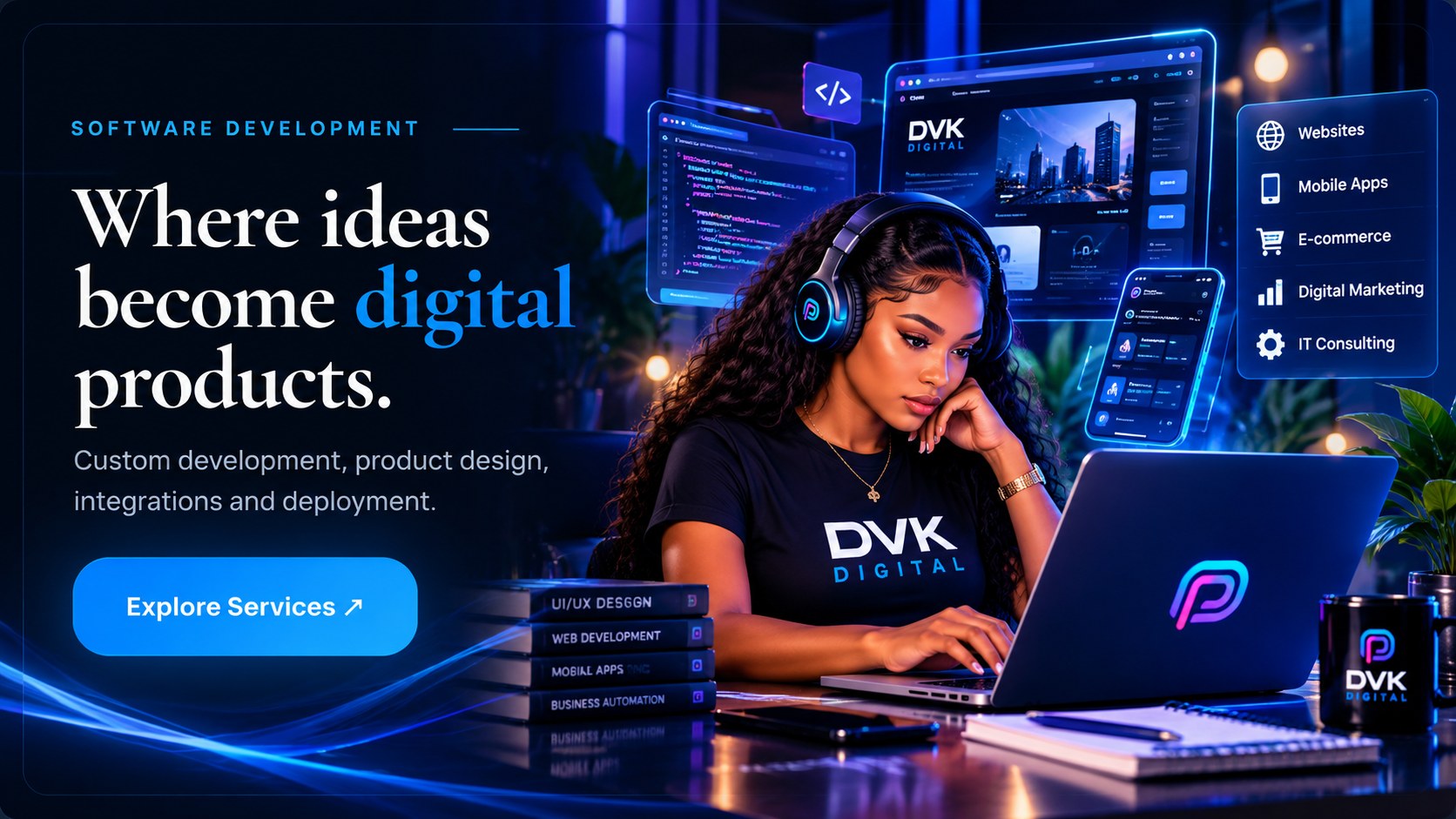 DVK Digital technology and software development workspace
