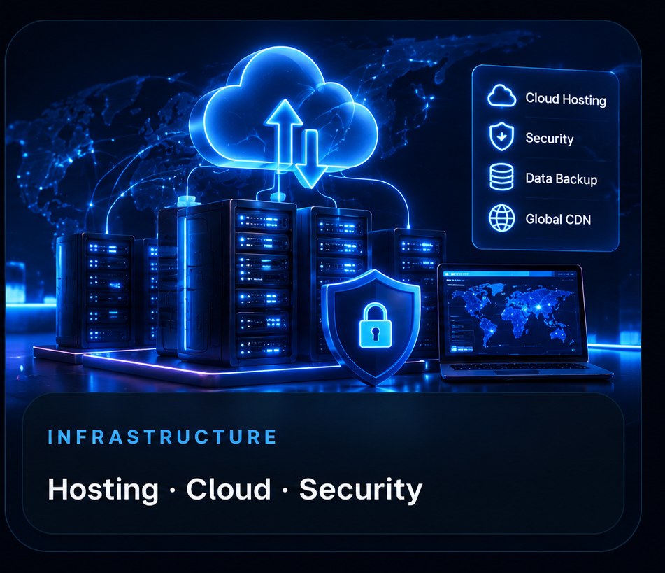DVK Digital cloud hosting, server infrastructure and security